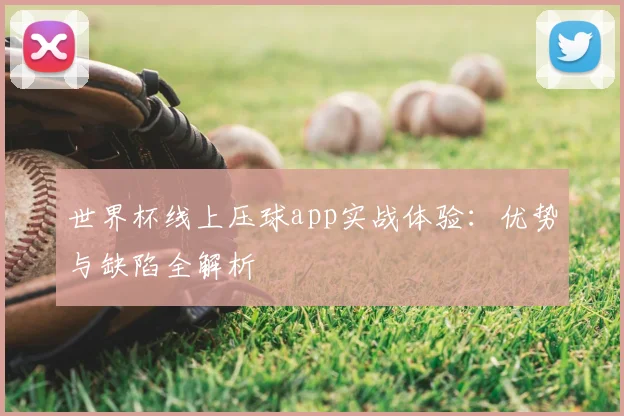 世界杯线上压球app实战体验：优势与缺陷全解析